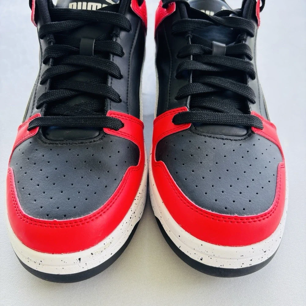 Puma Rebound Joy Low Sneakers Red Black White Men's Size‎ 11 (389958-01)